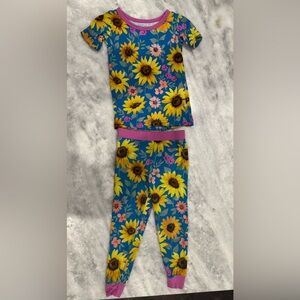 Little Sleepies Sunflower and Floral Pajama Set
